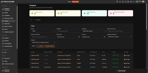 Listado de compras a proveedores